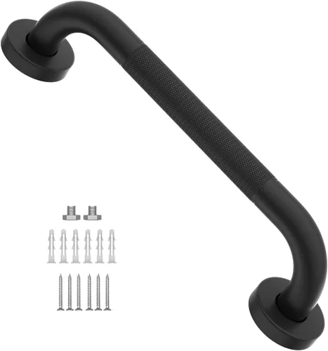 Miniatura 39 de Barra de agarre antideslizante de 12 pulgadas para ducha, Munzong, barra de baño de acero inoxidable, barra de equilibrio de baño satinada