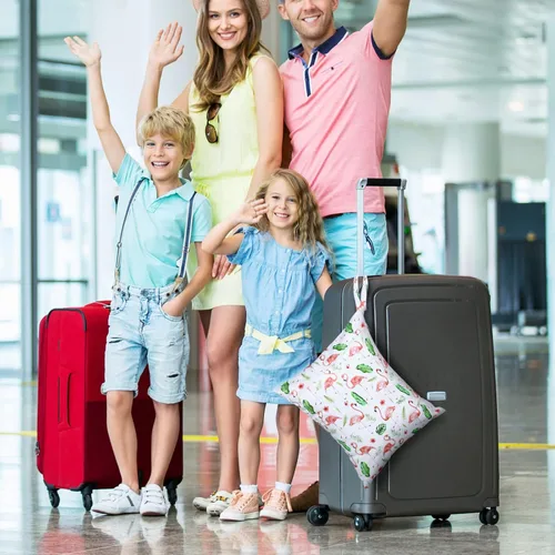 Miniatura 4 de Shappy 2 piezas bolsas grandes de viaje para lavandería, lavables, impermeables, para ropa húmeda y seca, bolsa grande para ropa sucia, baño