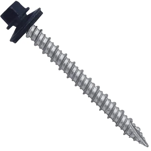 Miniatura 42 de Brite - Tornillos para techos de metal blanco (10 x 2 unidades), cabezal de arandela hexagonal, arranque automático/roscado, arandela EPDM, 3 x 250