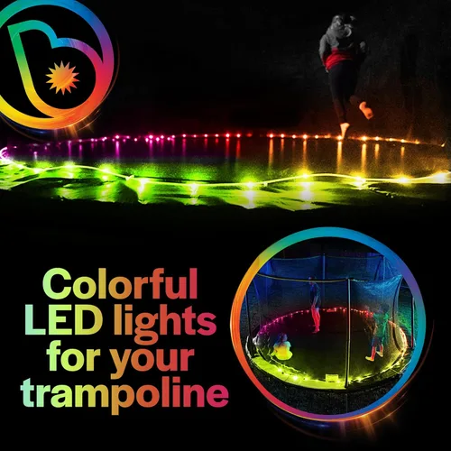Miniatura 2 de Brightz BounceBrightz LED Trampoline Lights, Color Changing - Motion Sensing - Changes Colors When You Jump - Fits 8FT 10FT 12FT 14FT 15FT