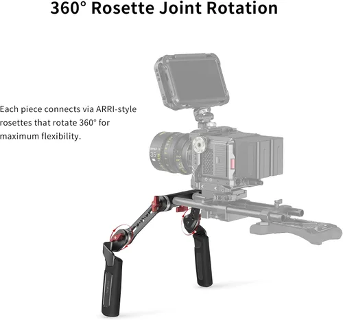 Miniatura 6 de SMALLRIG Kit de mango de roseta con brazo de extensión de roseta para soporte de plataforma de hombro de cámara - 2002