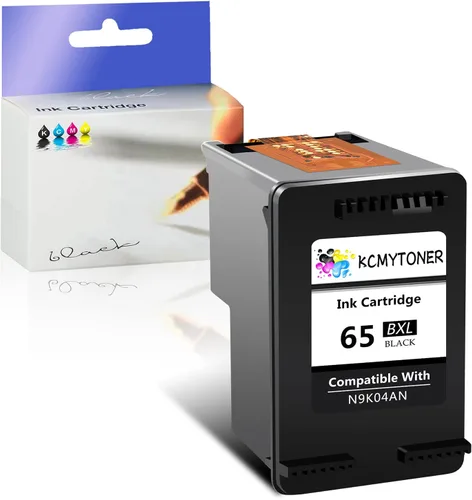 Cartuchos de tinta negra 65XL de repuesto para HP 65 XL N9K04AN de alto rendimiento con Deskjet 2655 2652 3755 3772 3700 3722 3752 2600 2622 Envy