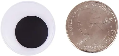 Miniatura 16 de DECORA Ojos negros redondos de 1.575 in con autoadhesivo, 24 piezas 1.575 in - 24 piezas