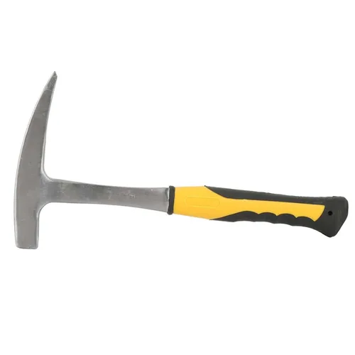 Miniatura 7 de Martillo de ladrillo de doble cabeza con mango de goma para estudio geológico y minería de caza de rocas (L(9.2 x 11.6 pulgadas)