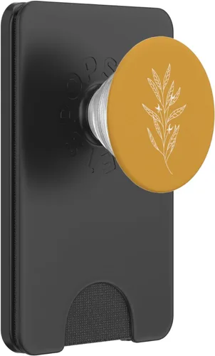 Miniatura 7 de Delicado Boho Botánico Hojas Mostaza Amarillo PopSockets Intercambiables PopGrip