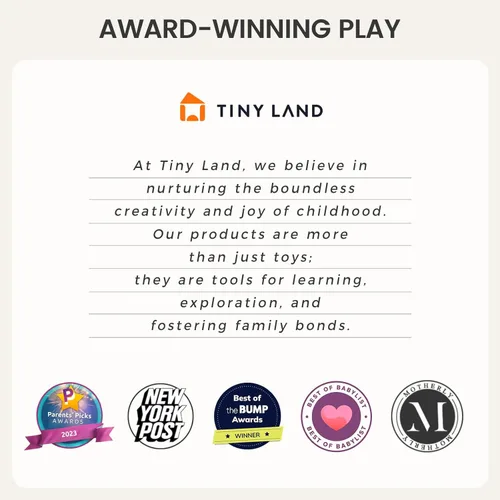 Miniatura 7 de Tiny Land Montessori - Juego de juguetes para bebés de 4 a 6 meses, kit de desarrollo de habilidades motoras de aprendizaje temprano con libro