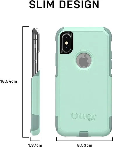 Miniatura 2 de OtterBox Funda para iPhone Xs Max Commuter Series, negra, delgada y resistente, apta para bolsillo, con protección de puerto Negro