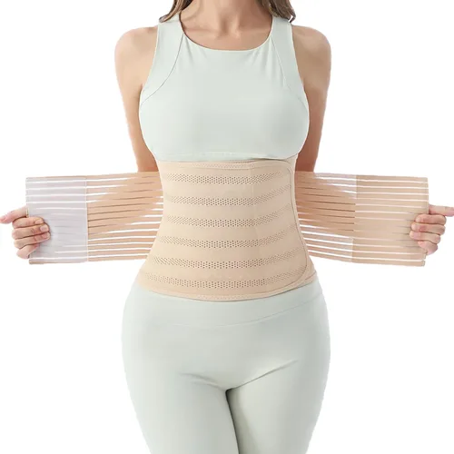 Miniatura 9 de Postpartum Belly Band for Women: Abdominal Binder Post Surgery Compression Support Belt - Waist Trainer Girdle C Section Wrap