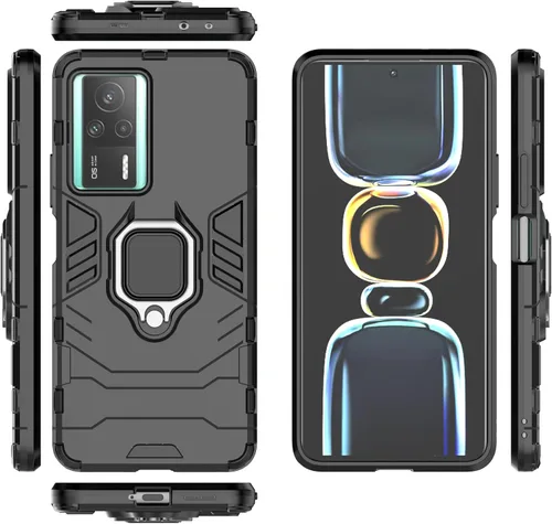 Miniatura 25 de Funda para Xiaomi Poco F5 5G, soporte magnético para automóvil para Xiaomi Poco F5 5G 23049PCD8G/Redmi Note 12 Turbo 5G 23049RAD8C0 Case Negro