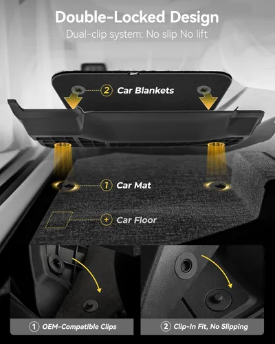 Miniatura 3 de 3W Alfombrillas de piso y forro de carga con alfombras en la parte superior compatibles con Jeep Wrangler JL 2018-2024 2025 Unlimited de 4 puertas