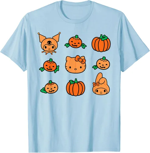 Miniatura 49 de Camiseta de Halloween Hello Kitty My Melody Kuromi Pumpkins