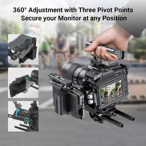 Miniatura 4 de SmallRig Montaje EVF ajustable con abrazadera NATO MD3507