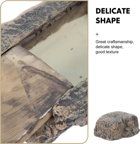 Miniatura 3 de Holibanna Ocultador de llaves de roca falsa seguro para jardín al aire libre – Piedra falsa – Parece piedra real – Oculta una llave exterior en roca