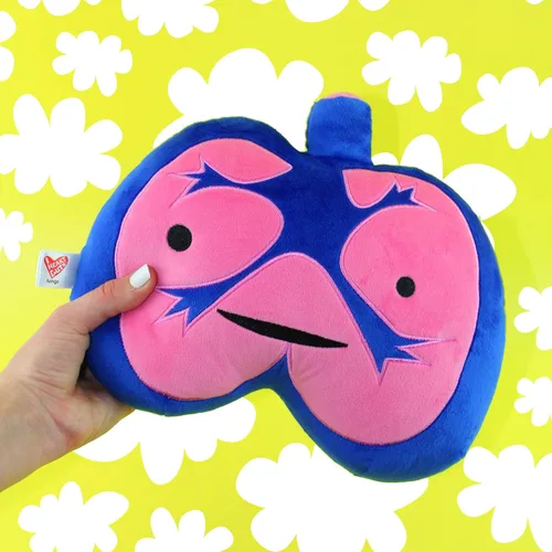 Miniatura 6 de I Heart Guts Peluche de pulmones – Juguete educativo lindo de órgano de 10.5 pulgadas para asma, EPOC y cirugía torácica – Divertido regalo