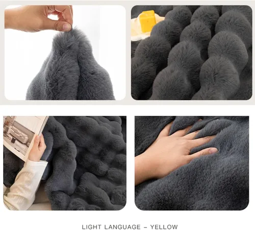 Miniatura 4 de EFELIM Funda de sofá de forro polar sherpa, funda de sofá de piel sintética para sofá modular en forma de L, funda de sofá modular de 1 2 a 3 Gris