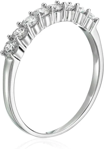 Miniatura 2 de Vir Jewels Anillo de boda de diamante 12 cttw en oro blanco de 14 quilates, engaste de 8 piedras