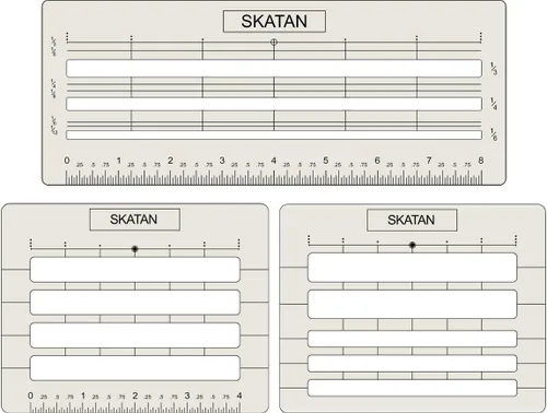 SKATAN Guía de direcciones de letras y sobres, 3 plantillas de plantillas en 1, se adapta a una amplia gama de artículos de papelería y sobres