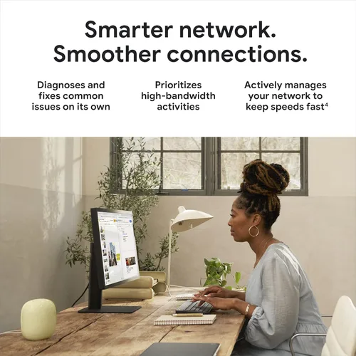 Miniatura 3 de Google Nest WiFi Pro - Wi-Fi 6E - Sistema confiable de Wi-Fi para el hogar con velocidad rápida y cobertura para toda la casa - WPS - Enrutador