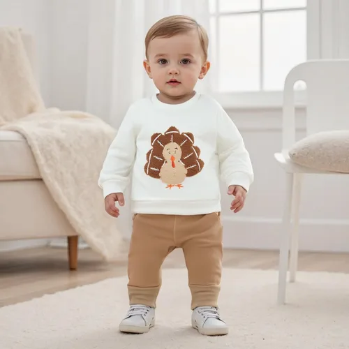 Miniatura 22 de Conjunto de camisa larga y divertida para bebé niño y niña, ropa de primera Navidad, 6, 12, 18, 24 meses, 2T