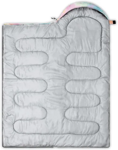Miniatura 8 de CVHOUSE Saco de dormir de mariposa para campamento, 3 estaciones, clima cálido y fresco, ligero, saco de dormir impermeable para adultos y niños