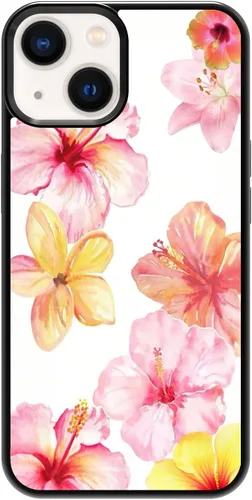 Miniatura 130 de Funda de teléfono de playa de verano a prueba de golpes y protectora con hibisco, bonitas fundas de teléfono para iPhone XR jamaica (Hibiscus Flower)