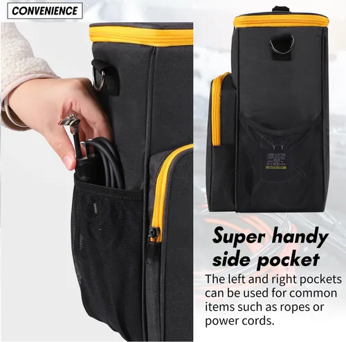 Miniatura 4 de Bolsa de almacenamiento LOTCAIN para arrancador de batería de auto, estuche de transporte compatible con la estación de energía portátil digital