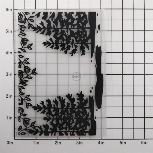 Miniatura 2 de DzIxY Fondo de árboles Carpetas en relieve de plástico para tarjetas que hacen suministros DIY papel 3D plantillas de álbum de recortes álbum