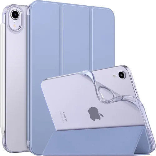 Miniatura 27 de MoKo Funda para el nuevo iPad mini 7 (A17 Pro) 2024, Funda para iPad mini de 6ª generación 2021 (21,08 cm), Funda para iPad mini 6, Funda trasera