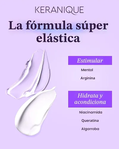 Miniatura 4 de Keranique Juego de champú y acondicionador voluminizador para reparación y crecimiento del cabello con biotina y queratina para mujeres, fórmula