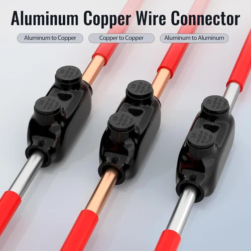 Miniatura 3 de RVBOATPAT - 6 conectores de cable de aluminio aislados de múltiples tomas de 2 puertos 1/0-14 AWG, conector de cable hexagonal Allen de 3/16