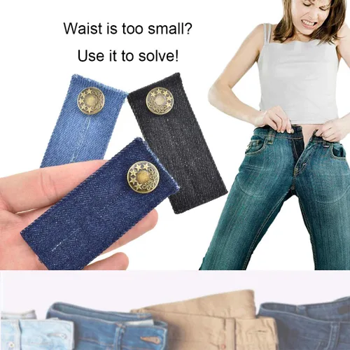 Miniatura 4 de Paquete de 6 extensores de cintura, extensores de botón de alta calidad para pantalones, extensor de pantalones para maternidad, extensor de botones