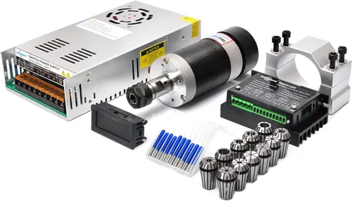 Miniatura 8 de Daedalus Kit de motor de husillo sin escobillas CNC, 600w, ER11, 48V DC, 9000RPM Kit ER11 de 600 W