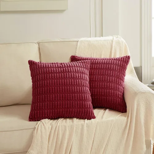 Miniatura 53 de Fancy Homi - Paquete de 2 fundas de almohada decorativas estilo bohemio de 16 x 16 pulgadas para sala de estar, sofá, cama, funda de cojín cuadrada