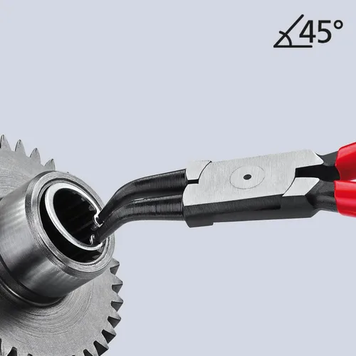 Miniatura 4 de KNIPEX - Herramientas 44 31 J22 - Alicates Circlip, Internos, 45 Grados en ángulo, Punta Forjada, Diámetro de Diámetro de Diámetro de 3/4"-2 3/64