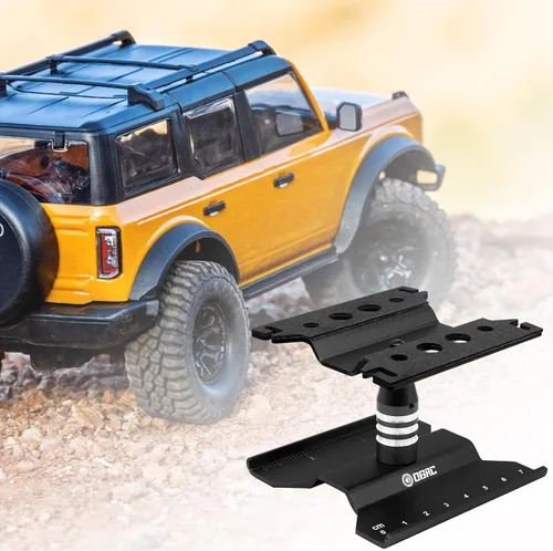 Miniatura 6 de Soporte de trabajo RC Estación de trabajo para reparación de automóvil a control remoto para SCX24 TRX4M FCX24 escala 1/16 1/18 1/24 RC Truck Negro