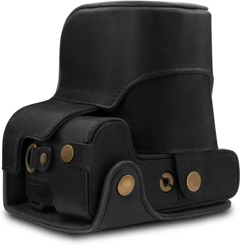 Miniatura 2 de MegaGear Funda de cuero para cámara puede usarse con Nikon Coolpix B600