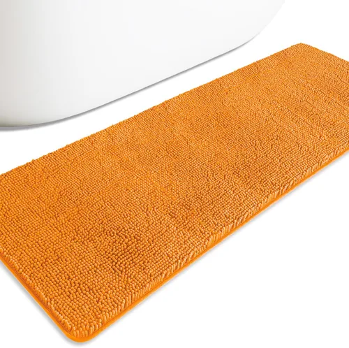 Miniatura 377 de Alfombra de baño pequeña de 12 x 18 pulgadas, lavable y absorbente, antideslizante, alfombra de baño de felpilla gruesa y suave para baño, ducha