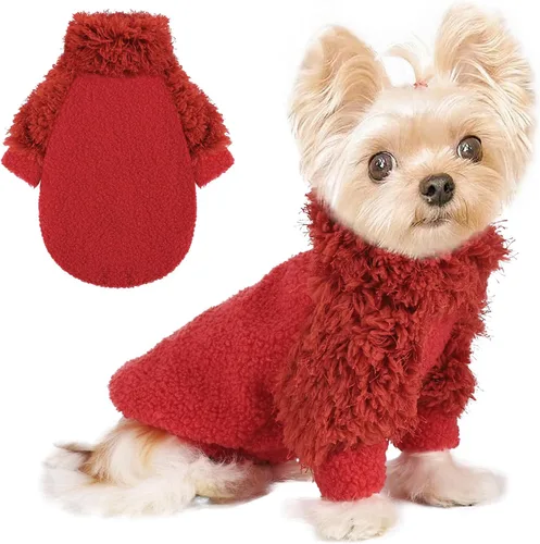 Miniatura 8 de Sudadera Chihuahua para Perros Ropa para Perros Pequeños Suéter para Perros Niña Niño Suéteres de Forro Polar Suave para Perros Pequeños y Medianos