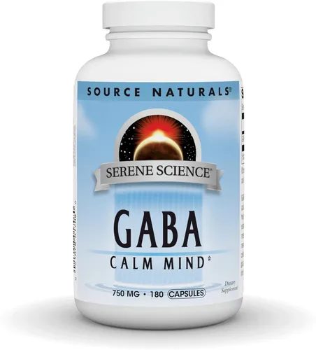 Miniatura 7 de Source Naturals Serene Science GABA, para una mente tranquila, 750mg - 45 cápsulas