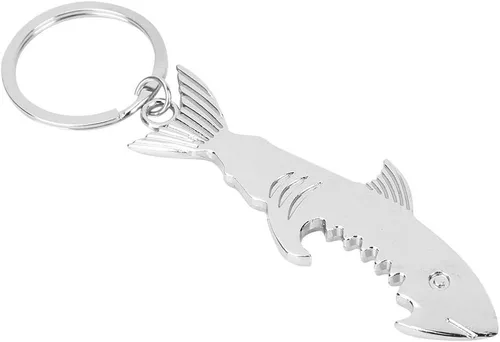 Miniatura 9 de Abrebotellas con llave, abrebotellas de metal en forma de pez, para regalos de fiesta de boda y llaveros