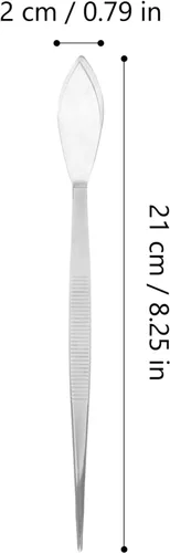 Miniatura 2 de Pinzas largas para manualidades, pinzas de acero inoxidable, pinzas para bonsái, pinzas rectas de mango largo con puntas dentadas, herramienta