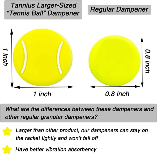 Miniatura 2 de Tennis Racket Vibration Dampener, Racket String Shock Absorber, Great Tennis Gift