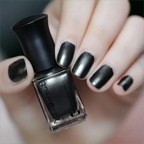 Miniatura 7 de Esmalte de uñas marrón metálico con efecto espejo, duradero y de secado rápido, brillante cromo para manicura DIY (012#TJ, 6ml)