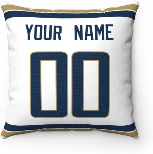 Miniatura 6 de ANTKING Almohada personalizada Los Angeles con cualquier nombre y número para regalo de hombres, mujeres y niños Para Los Ángeles Azul