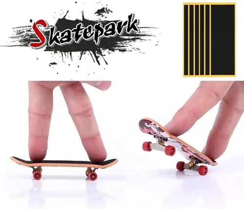 Miniatura 5 de 15 Piezas Cinta de Agarre de Espuma para Fingerboard, Tablero de Madera de Calidad Pegatinas de Espuma con Adhesivo Fuerte Antideslizantes Negras