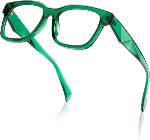 Miniatura 11 de kimorn Lentes de bloqueo de luz azul, antifatiga ocular y protección UV, gafas de marco cuadrado para mujeres y hombres