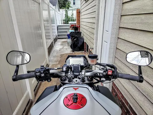 Miniatura 3 de FENRIR Espejo de motocicleta con adaptador para Yamaha XSR700 XSR900 (2016-2021) MT09 (2014-2020) MT01 MT07 MT10 FZ1 FZ6 FZ07 FZ09 FZ10 TMAX NIKEN