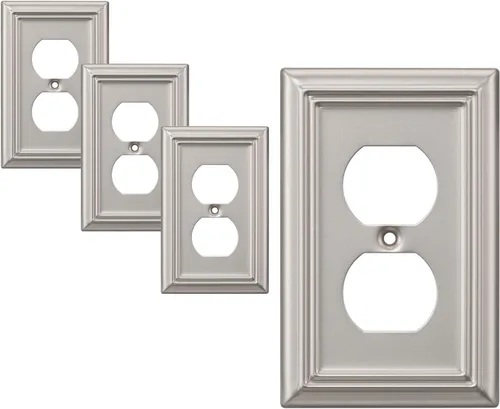 Miniatura 11 de DEWENWILS Sunken Pearls - Placa decorativa de pared para interruptor, cubierta para tomacorrientes, receptáculo de duplex simple