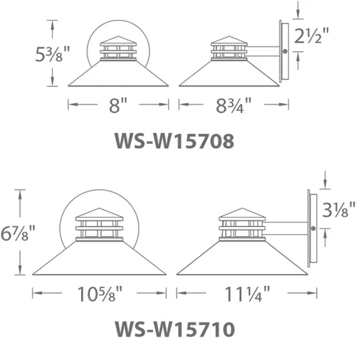 Miniatura 2 de WAC Lighting dweLED, Sodor - Lámpara de pared LED de 8 pulgadas para interiores y exteriores, 3000 K, color negro