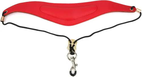 Miniatura 10 de Correa de saxofón acolchada para el cuello de saxofón con gancho giratorio, Naranja
